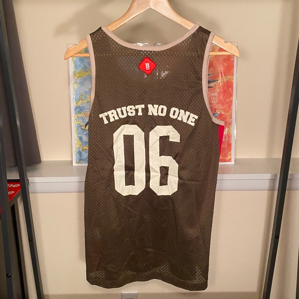 BDGA basketball jersey/tank top “trust no one”